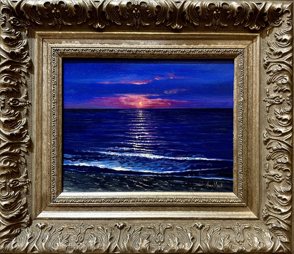 Original Painting Sunset Annie Melik Fine Art, Artist in Myrtle Beach